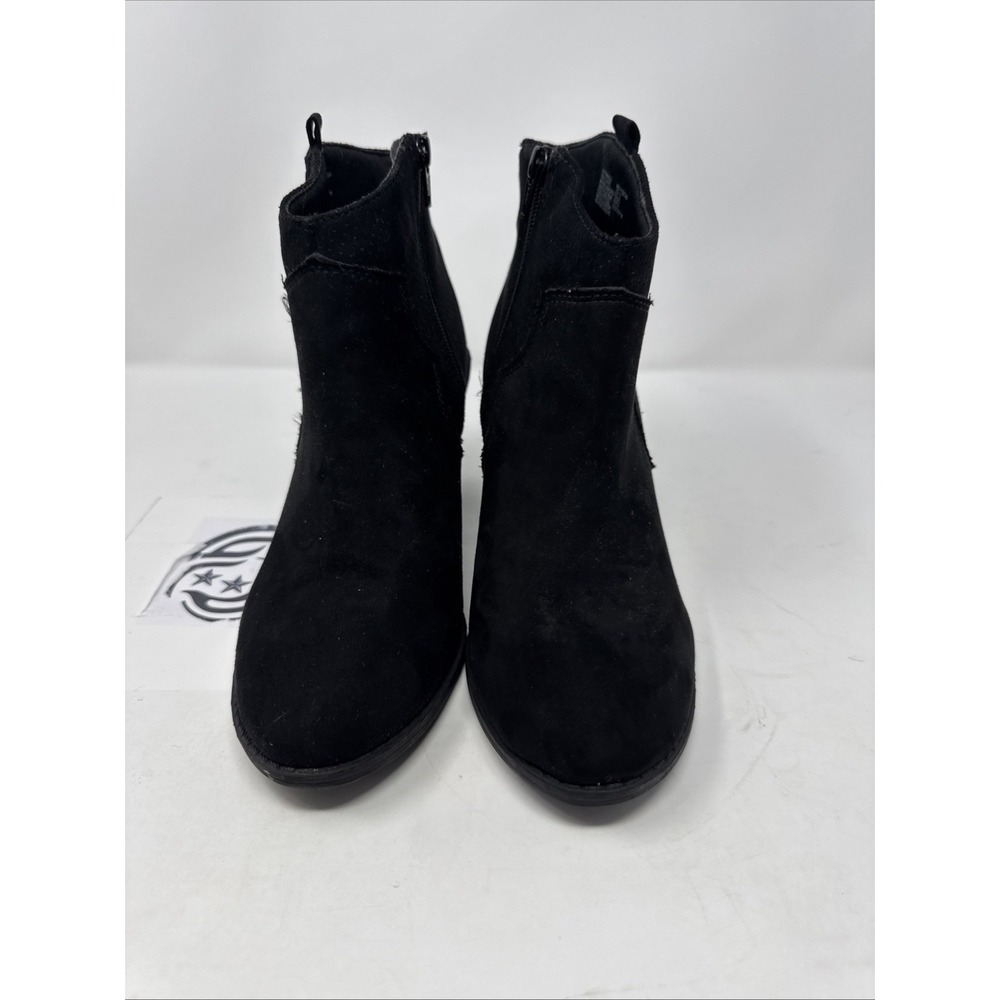 Time and Tru Women's Ankle Boots Size 10 Black Faux Suede - Never Worn‎